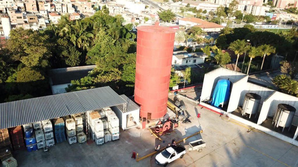 reservatório metálico para galpão logístico e centro de distribuição